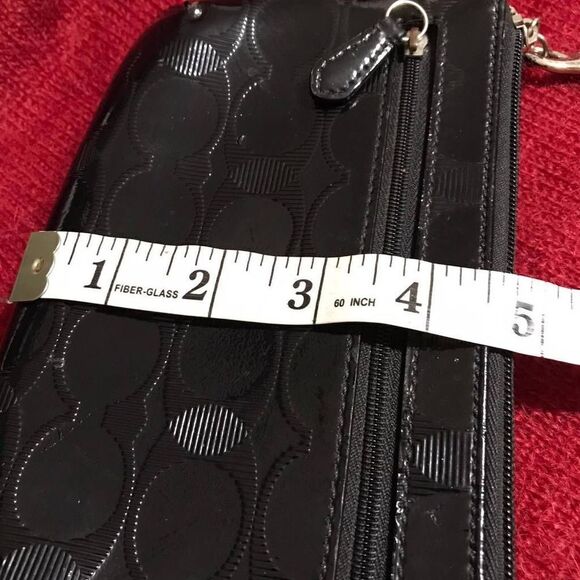 Coach Black Patent Leather Wristlet Bag - Picture 8 of 9